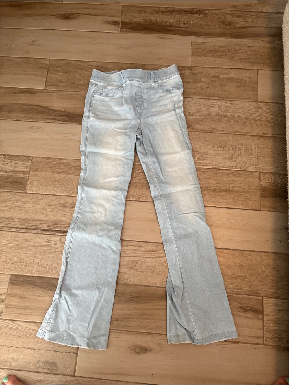 SPANX Light Blue Flare Jeans